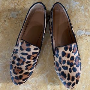 J.crew cheetah print loafers